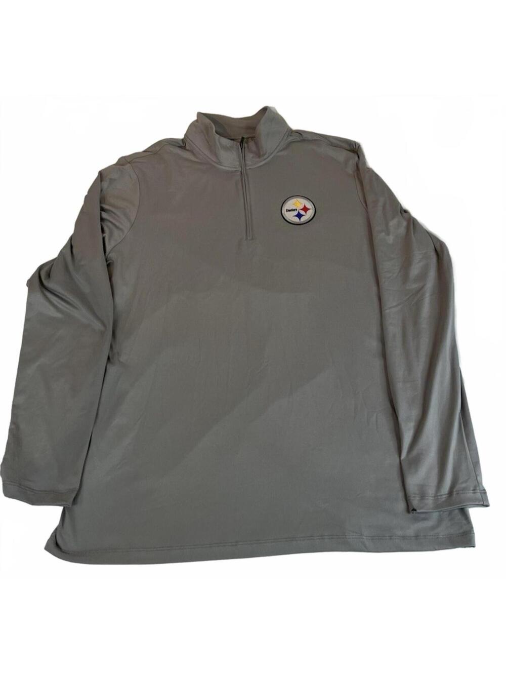 Women's Large NFL Pittsburgh Steelers Quarter Zip Sweatshirt Size Large